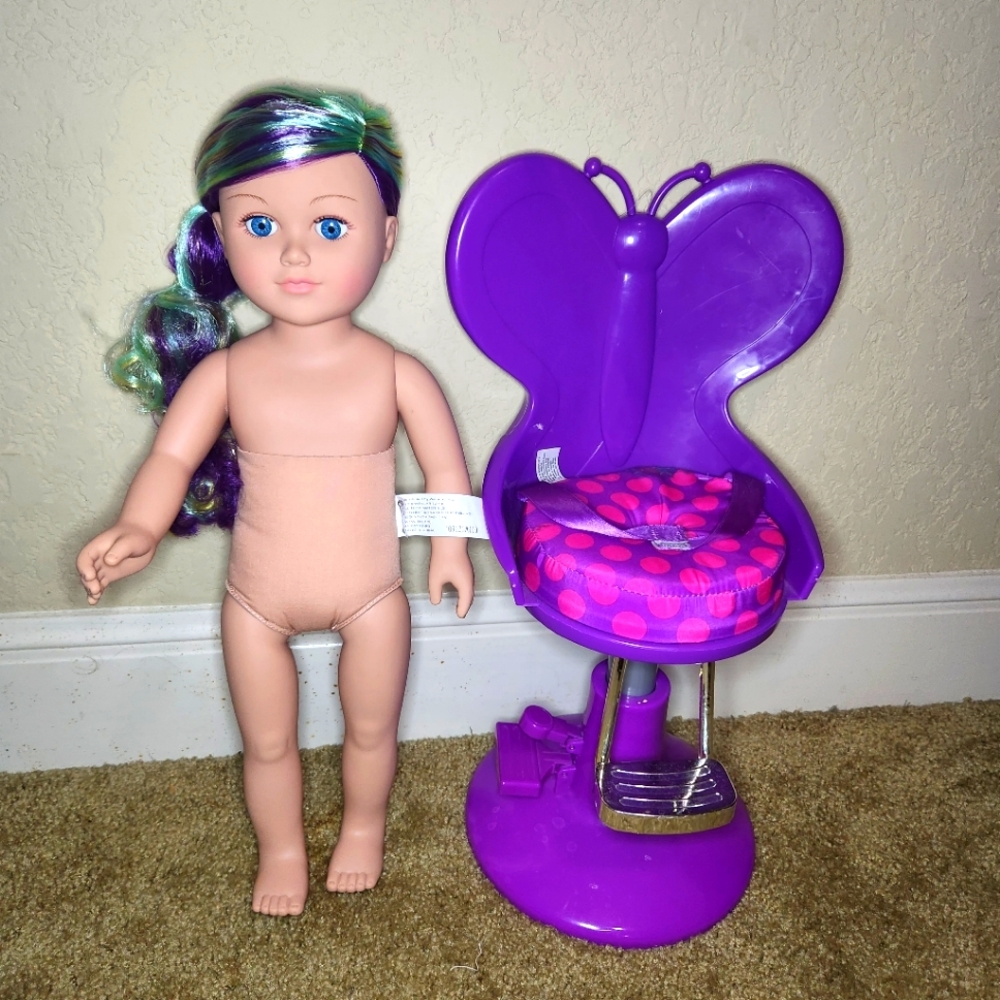 My Life As doll and salon chair